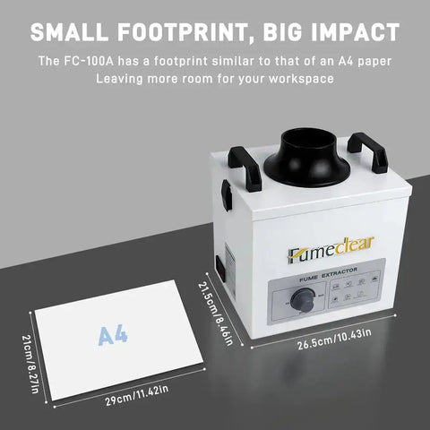 Fumeclear FC-100A small footprint & big impact
