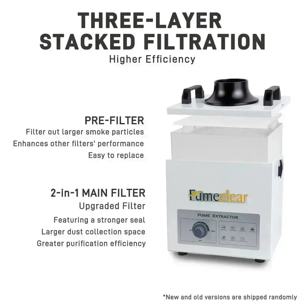 Fumeclear FC-100A three layer stacked filtration