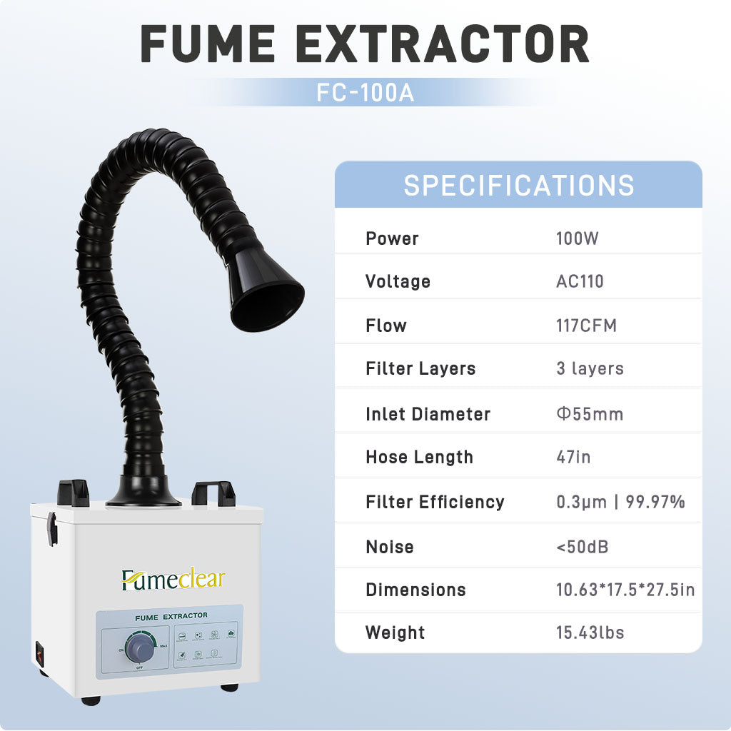 Fumeclear FC-100A specifications
