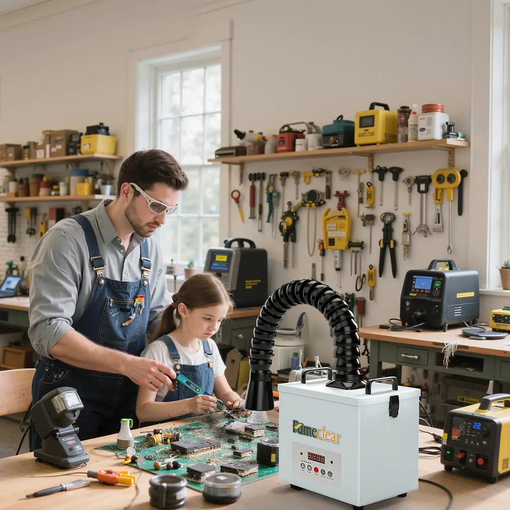 Fumeclear® FC-100A Lötrauch-Absauger – 99,97 % Filterung für sicheres Löten