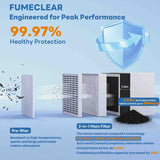 Fumeclear® FC-100A Solder Fume Extractor - 99.97% Filtration for Safe Soldering
