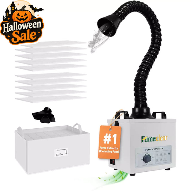 Fumeclear® FC-100A Solder Fume Extractor - 99.97% Filtration for Safe Soldering fumeclear fumeclear