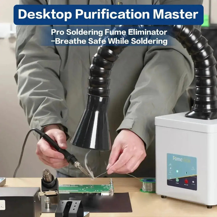 Solder Fume Extractors for Electronics & Repair Workstations – Fumeclear