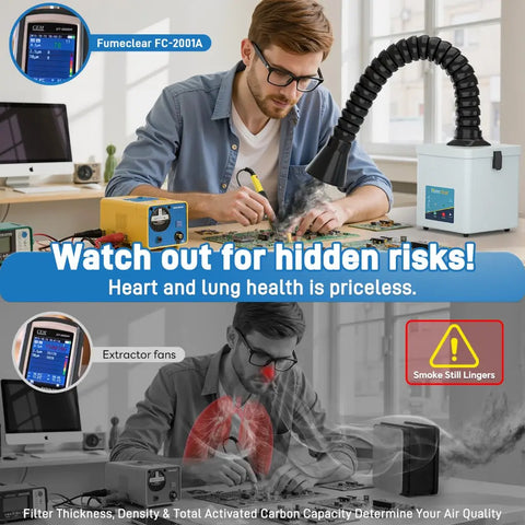 Fumeclear® FC-2001A Fume Extractor for Soldering
