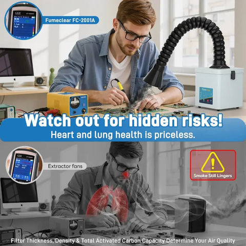Fumeclear® FC-2001A Fume Extractor for Soldering fumeclear fumeclear
