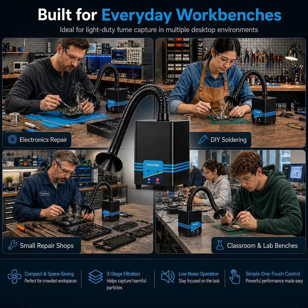 Fumeclear® FC-2001S Soldering Fume Extractor