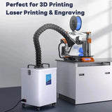 Fumeclear FC-2002 light gray fume extractor removing 3D printing fumes