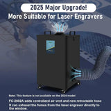 Fumeclear® FC-2002A Laser Fume Extractor for 10W to 20W Laser Engraver fumeclear fumeclear