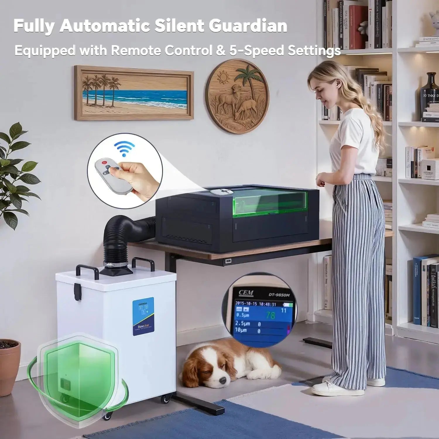 Fumeclear® FC-2002 Smoke Extractor for Soldering & Small Laser fumeclear fumeclear