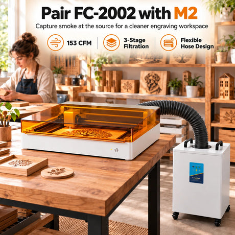Fumeclear® FC-2002 Smoke Extractor for Soldering & Small Laser fumeclear fumeclear