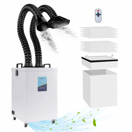 Fumeclear® FC-2003 Portable Welding Fume Extractor with Dual-Port fumeclear fumeclear