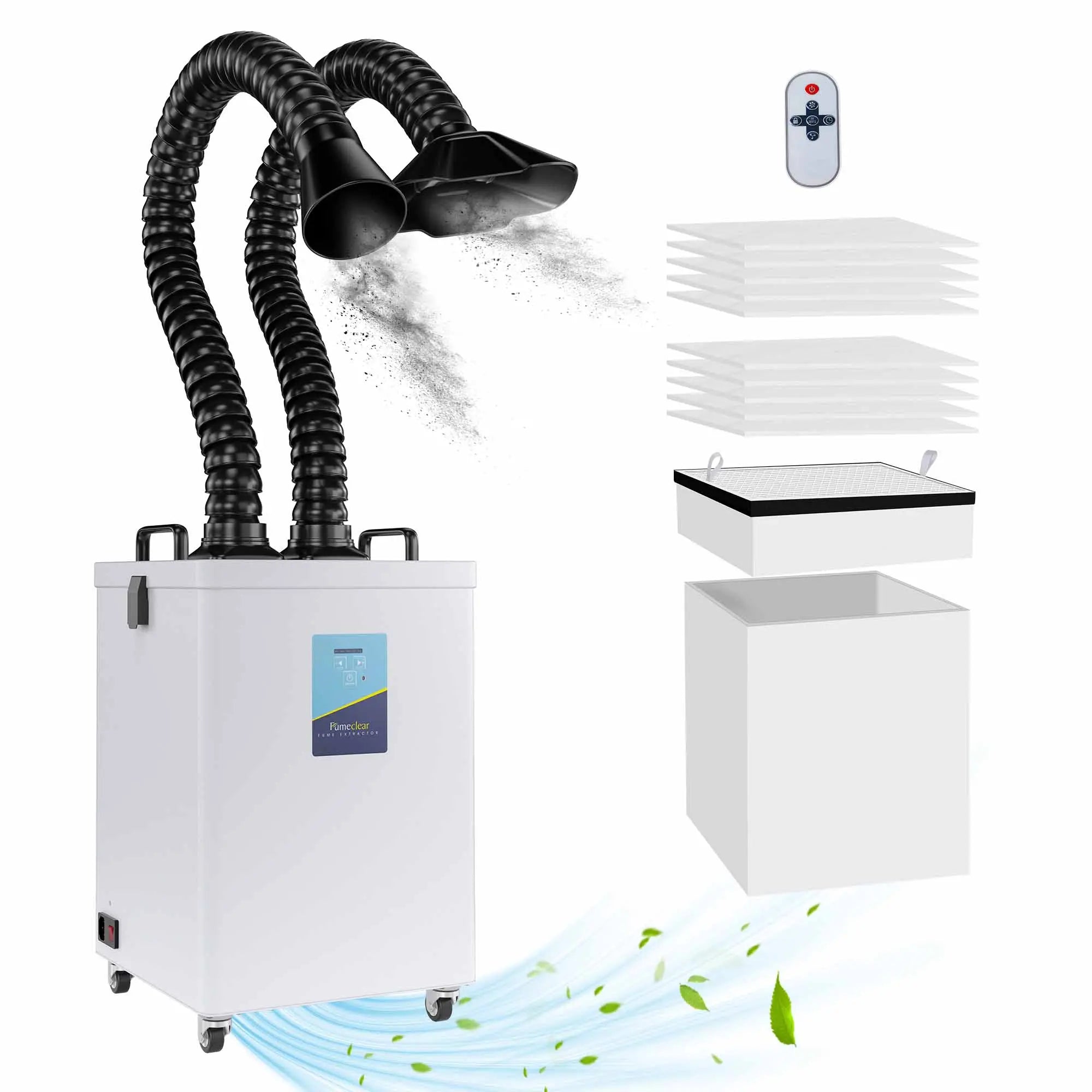 Fumeclear® FC-2003 Portable Welding Fume Extractor with Dual-Port fumeclear fumeclear