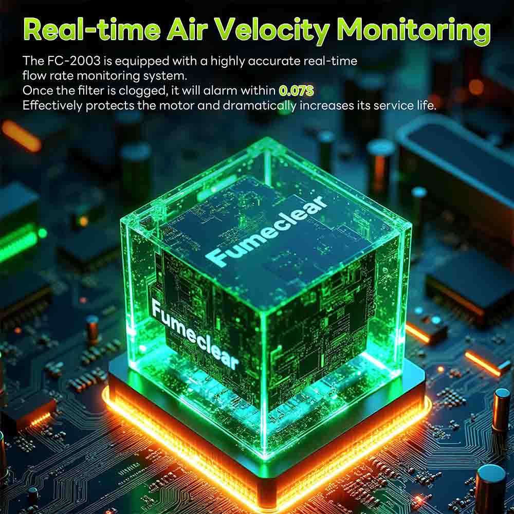 Fumeclear® FC-2003 Portable Welding Fume Extractor with Dual-Port fumeclear fumeclear
