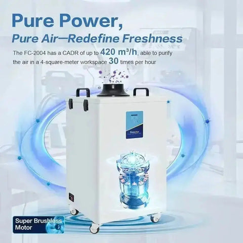 Fumeclear® FC-2004 Fume Extractor for Laser Engraver 30W to 70W fumeclear fumeclear