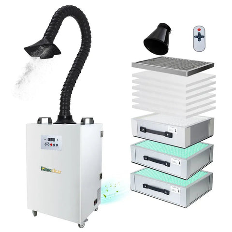 Fumeclear® FC-350 350W Laser Fume Extractor for Welding, Laser Engravers, Cutting fumeclear fumeclear