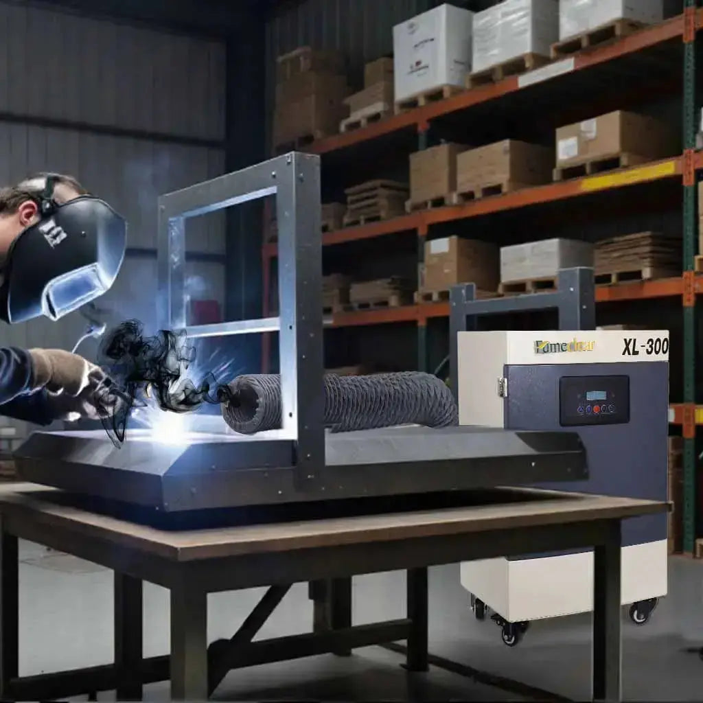 Industrial Laser Fume Extractor System – 270 CFM, Quiet, Long-Lasting Filters, Remote Control fumeclear fumeclear