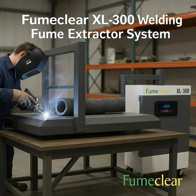 Industrial Laser Fume Extractor System – 270 CFM, Quiet, Long-Lasting Filters, Remote Control fumeclear fumeclear