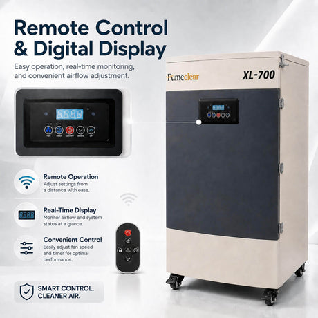 Industrial Laser Fume Extractor XL-700 for Heavy Smoke & VOCs fumeclear fumeclear