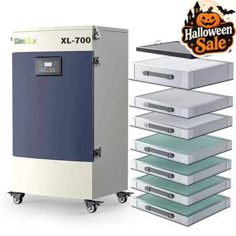 Industrial Laser Fume Extractor XL-700 for Heavy Smoke & VOCs fumeclear fumeclear