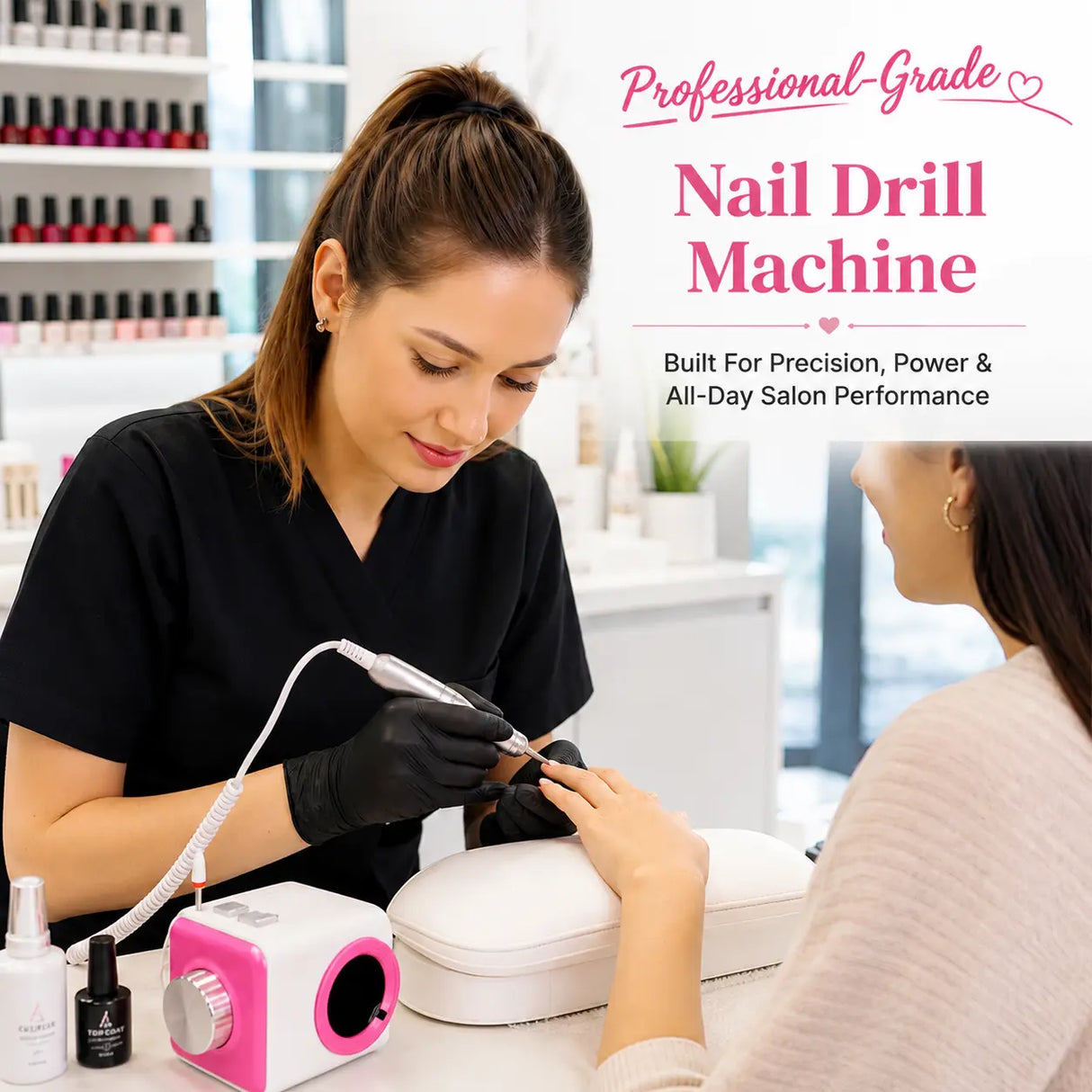 Nail Tech Pro Max Package (Nail Fume Extractor + Nail Dust Collector + Nail Drill Set)
