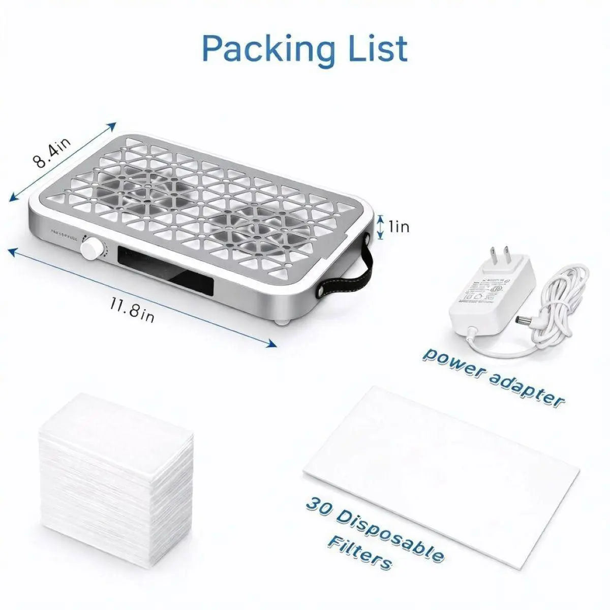 Fumeclear FC-G6 Nail Dust Collector Packing List