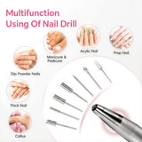 FUMECLEAR Nail Drill Multifunction Uses - Acrylic Nails, Dip Powder, Manicure Pedicure, Thick Nails and Callus Removal