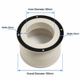 FumeClear XL-700 100mm to 150mm/4inch to 6 inch Duct Adapter for 150mm Hose Connection